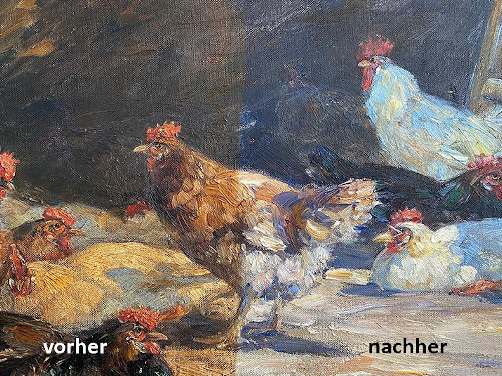 Gemäldereinigung und Gemälderestauration bei Galerie Schnappauf