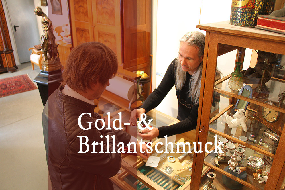 Antiker Gold- und Brillantschmuck bei Galerie Schnappauf